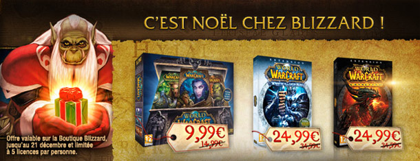 Découvrez les promotions de fin d'année de Blizzard