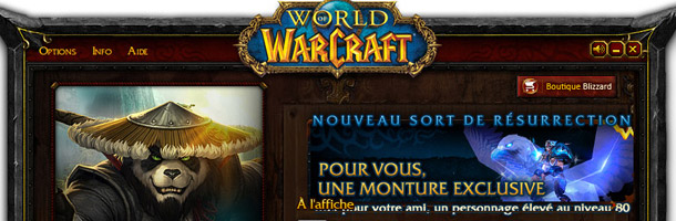 Le second launcher de Mists of Pandaria à l'aspect métallisé