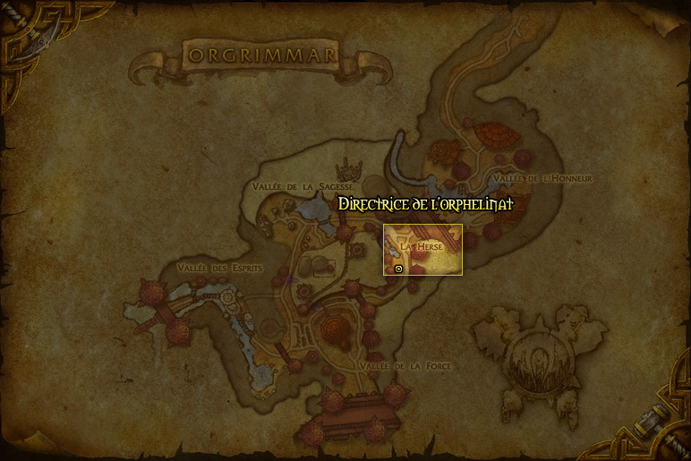 Rendez-vous auprès de la Directrice de l'orphelinat Plainteguerre à Orgrimmar