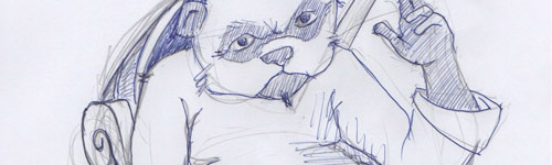 Croquis de la monture Pandaren