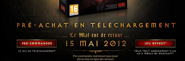 Diablo 3 sort le 15 mai 2012