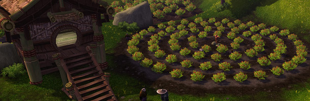 Une ferme Pandaren dans Mists of Pandaria