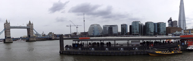 Une vue de Londres depuis les hauteurs de La city 