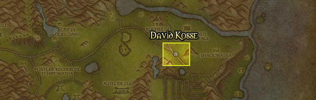 David Kosse se trouve à l'est des Hinterlands