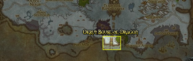 Okrut se trouve au sud de la Désolation des dragons