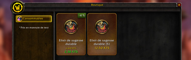 L'item shop de World of Warcraft revêt un nouveau design sur le PTR