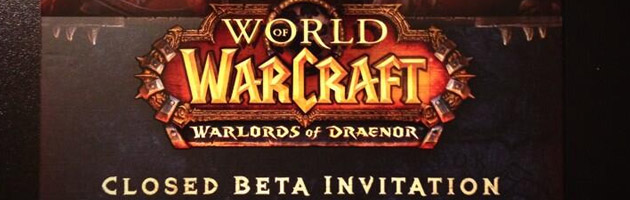 Pass pour la bêta fermée de Warlords of Draenor à la PAX East 2014