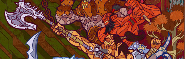 Fanart Vitrail Warlords of Draenor par Jian Guo