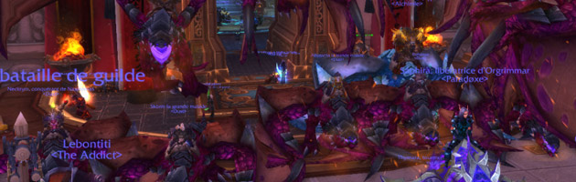 Rassemblement de Proto-drakes pourpre par la guilde Dust