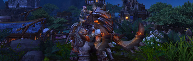 Kaggu et sa monture Défense-de-fer cuirassé en Draenor