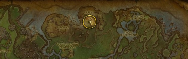 Le marche noir se situe dans le Nord de Nagrand en Draenor