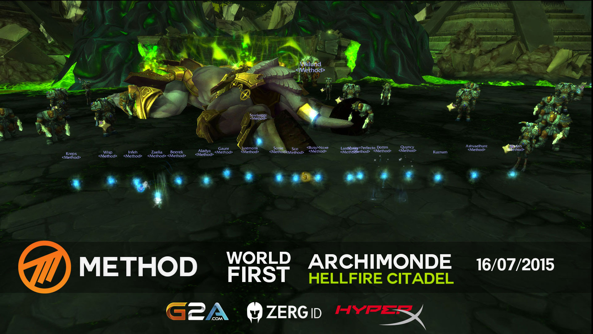 Method devant la dépouille d'Archimonde mythique (world first)