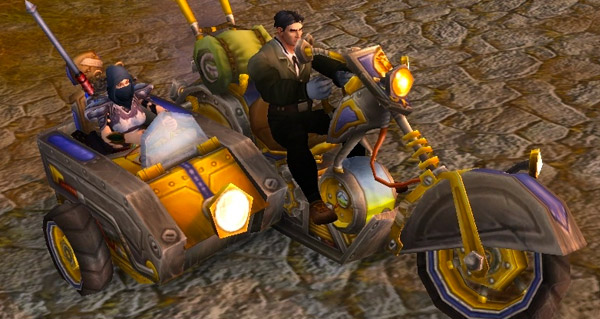 Bécane avec chauffeur monture WoW Warlords of Draenor