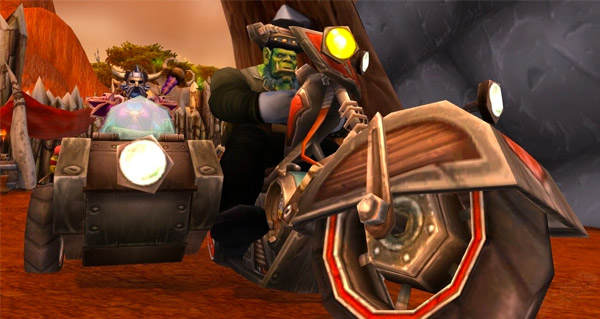 Bécane avec chauffeur - Monture World of Warcraft