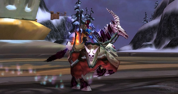 Cheval de guerre squelette rouge - Monture World of Warcraft