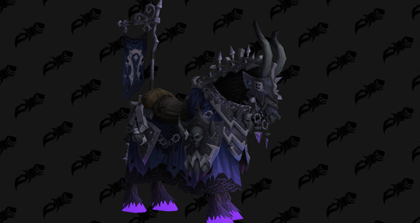 Cheval d'os noir vicieux - Monture World of Warcraft