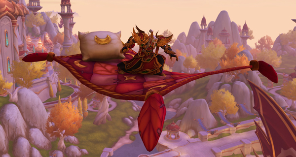 Couette volante confortable de Lune-d'Argent monture WoW Midnight