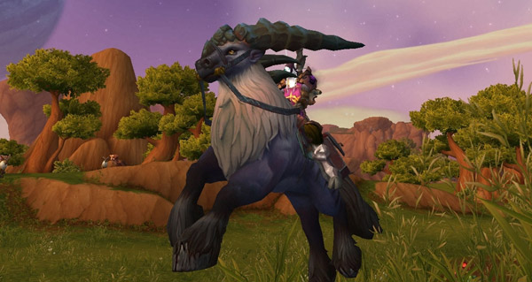 Destrier crin-d'ombre monture WoW Warlords of Draenor