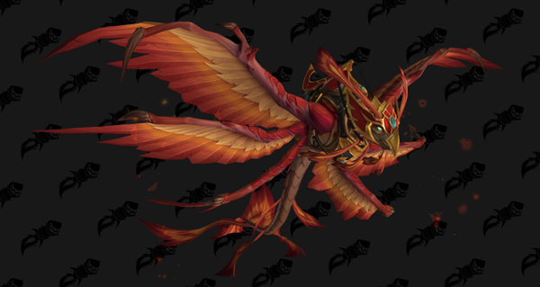 Faucon-dragon embrasé monture WoW Midnight