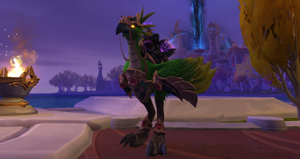 Faucon-pérégrin émeraude monture WoW Midnight