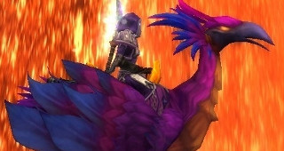 Faucon-pérégrin violet monture WoW Burning Crusade