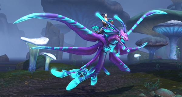 Glissespore lumineux monture WoW Midnight