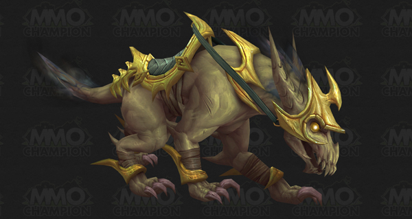 Harnais de rat de l'Antre solide doré - Monture World of Warcraft