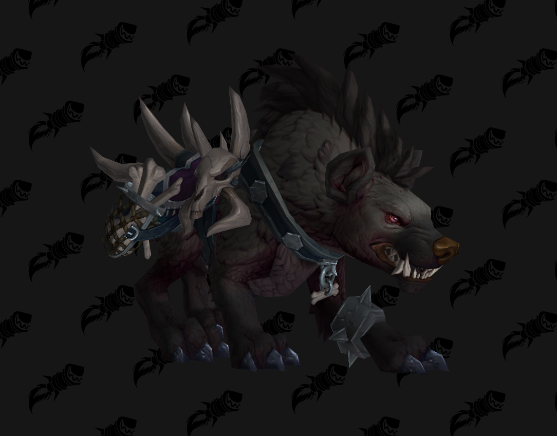 Hyène de guerre onyx est une monture PVP de World of Warcraft