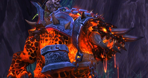 Laisse de chien du magma monture WoW Warlords of Draenor