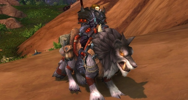 Loup redoutable anthracite - Monture World of Warcraft