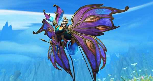 Papillon printanier monture WoW Midnight