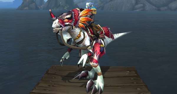 Raptor albinos véloce monture WoW Battle for Azeroth