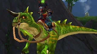 Rênes de Raptor primordial vert - Monture World of Warcraft