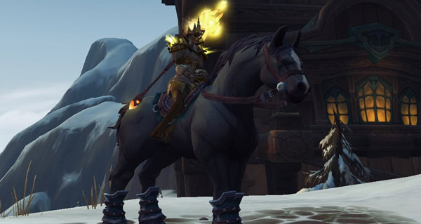 Rênes du destrier anthracite monture WoW Battle for Azeroth