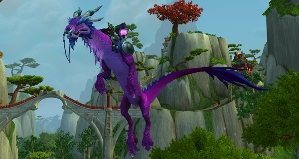 Rênes du Serpent-nuage magenta - Monture World of Warcraft