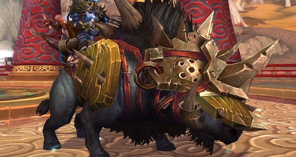 Sanglier de guerre en noiracier - Monture World of Warcraft