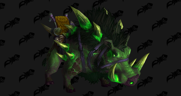 Sanglier gangrené mort-défense sans armure - Monture World of Warcraft