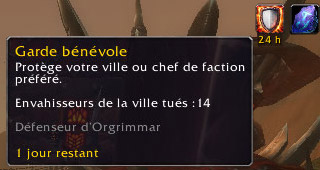 Défenseur d'Orgrimmar validé