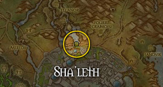 Vous pouvez trouver Sha’leth au nord de la ville