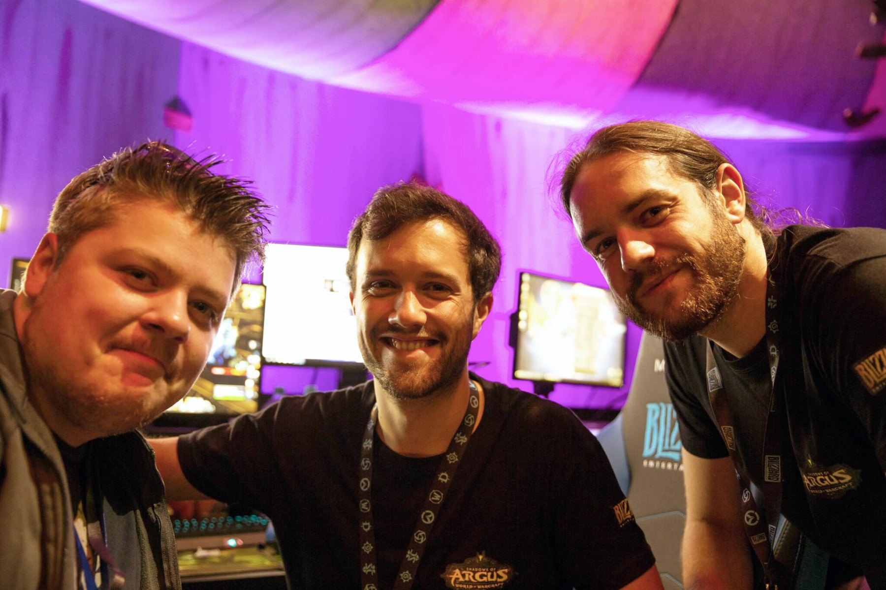 Alphacast, Mamytwink et Zecharia lors du live Tombe de Sargeras à la Gamescom 2017