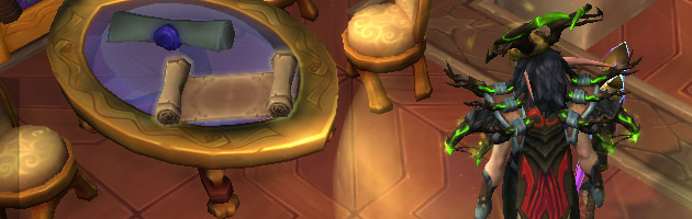 Un parchemin a fait son apparition à Dalaran dans la boutique Objets de la Moore