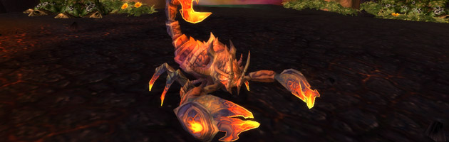 Crache-braise perdu, le familier scorpion du patch 7.2.5