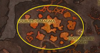 Dirigez-vous vers les Sources de magma