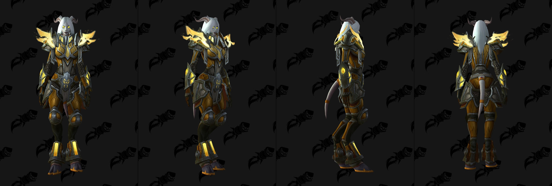 Armure héritage - Draenei femme - Variation de couleur en marron