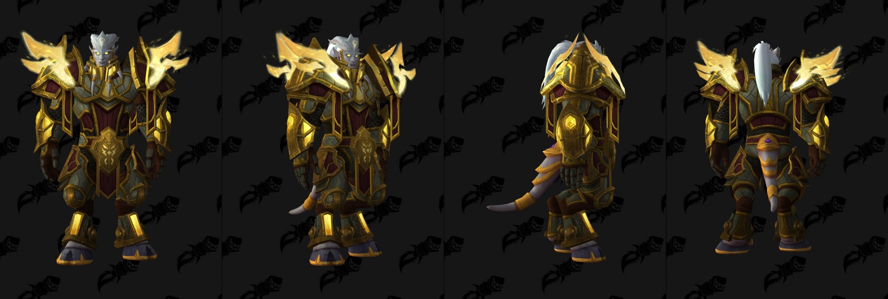 Armure héritage - Draenei homme - Variation de couleur en dorée