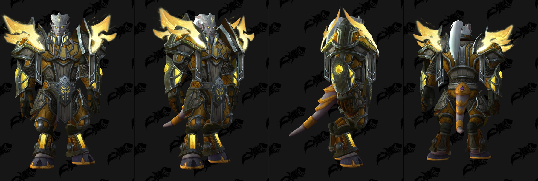 Armure héritage - Draenei homme - Variation de couleur en marron