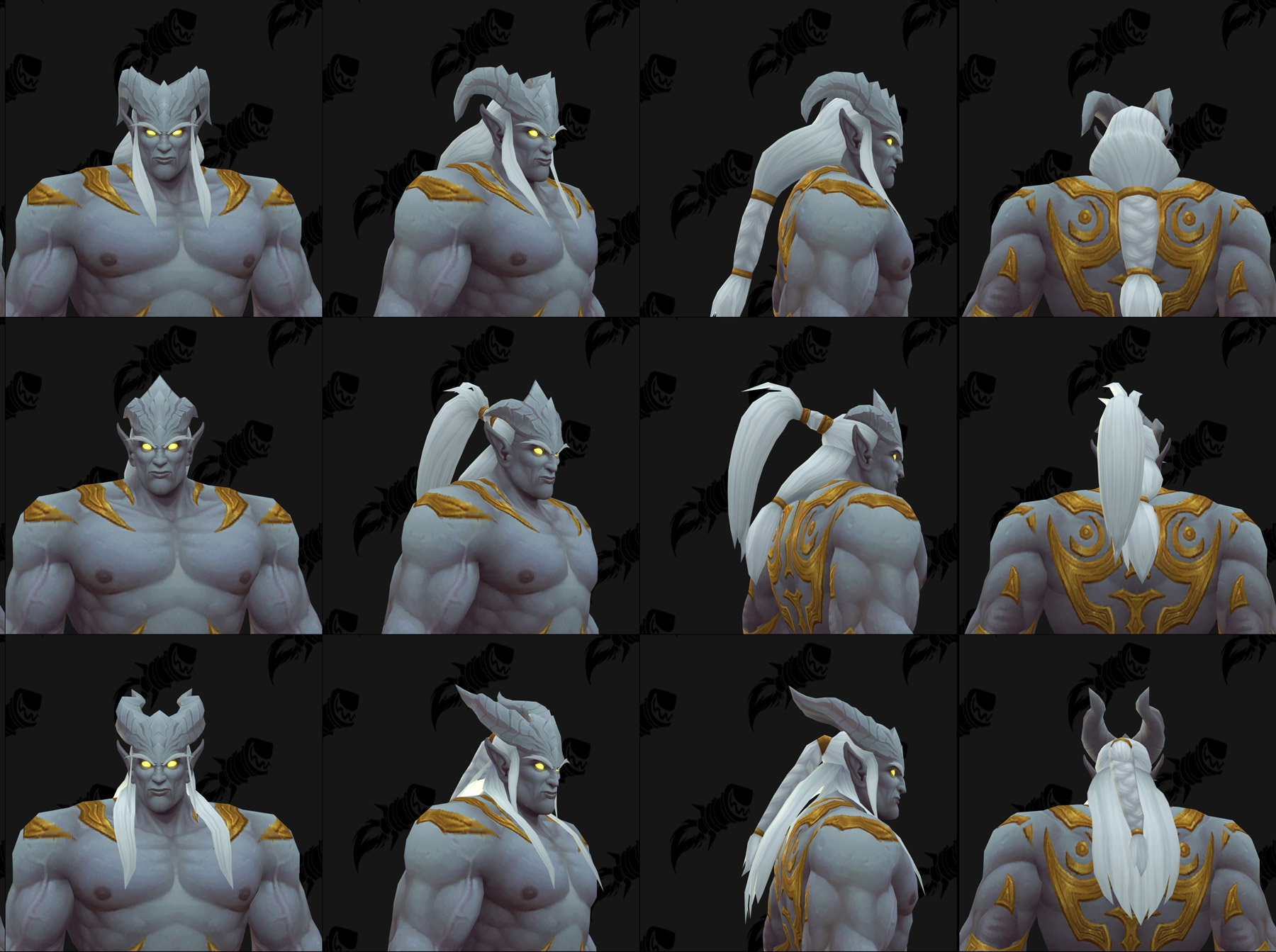 Coupes de cheveux des Draeneï Sancteforge (Homme)