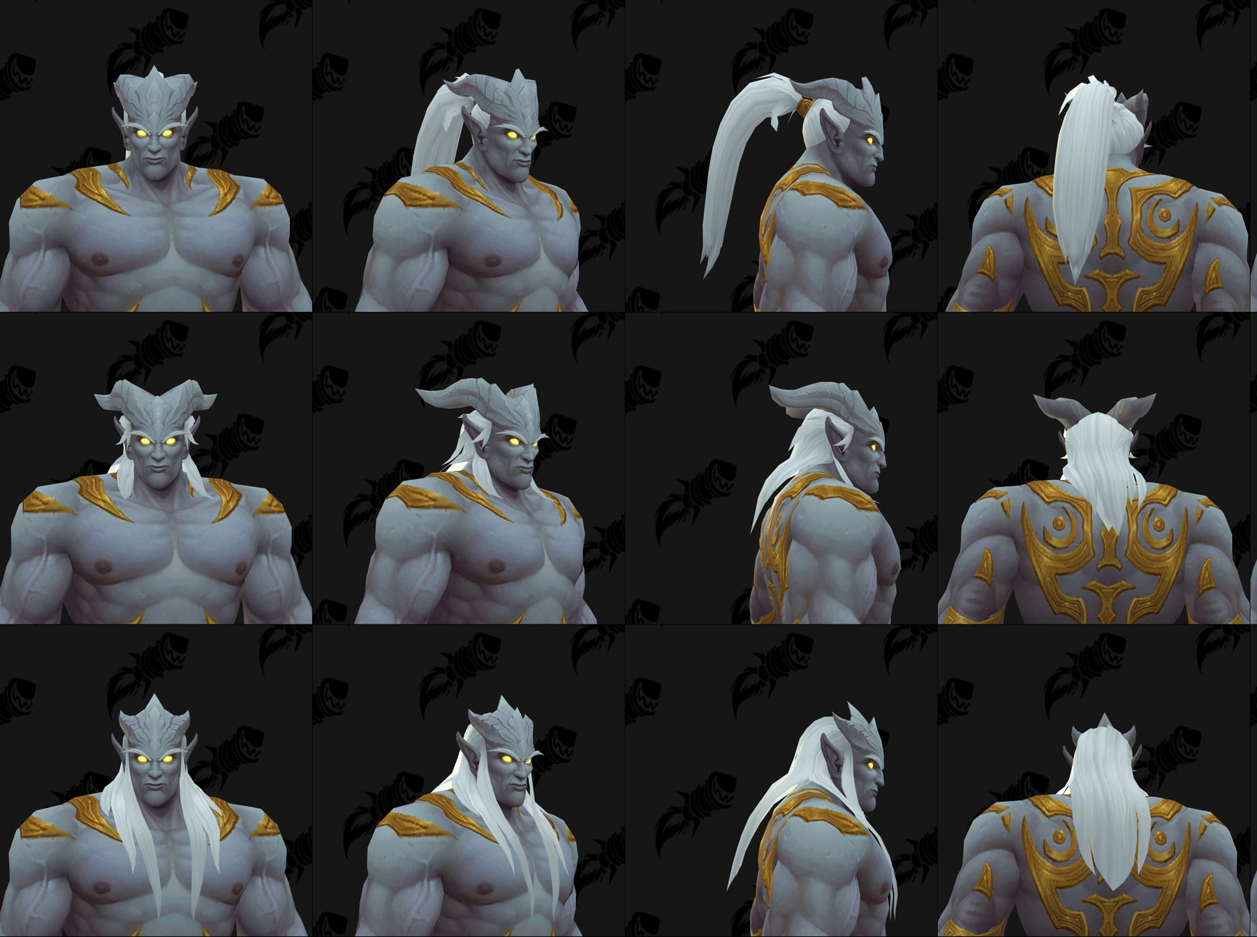 Coupes de cheveux des Draeneï Sancteforge (Homme)