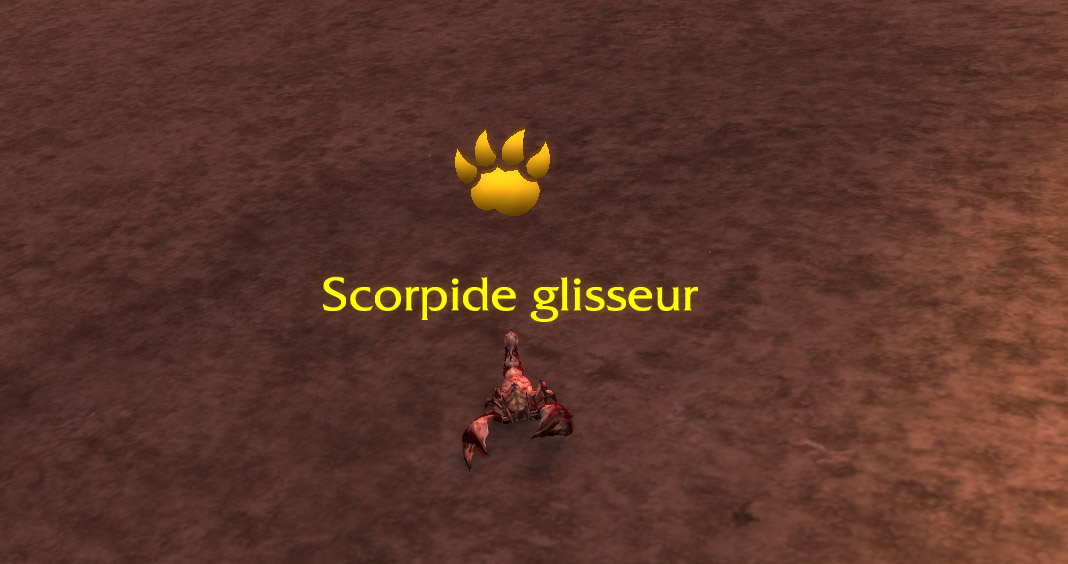 Scorpide glisseur est une mascotte omniprésente autour de la blessure d'Azeroth