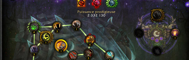 L'arbre de talents du Druide Gardien à la 7.2